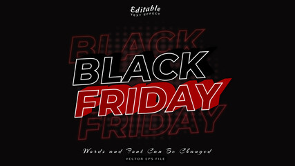 black friday text effect