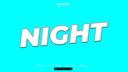 night text effect
