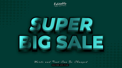 super big sale text effect