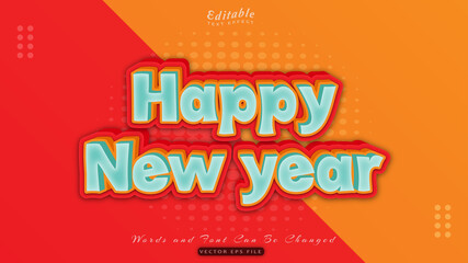happy new year text effect
