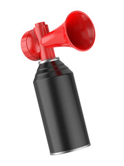 Blank Signal Air Horn Mockup Template, 3d render illustration.