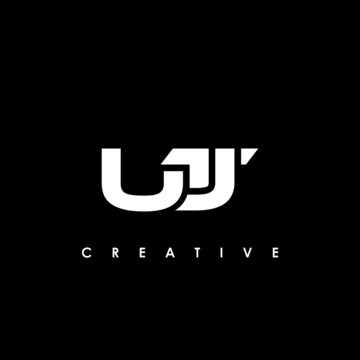 UTJ Letter Initial Logo Design Template Vector Illustration