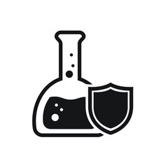 Proof chemical resistant icon design vector illustration