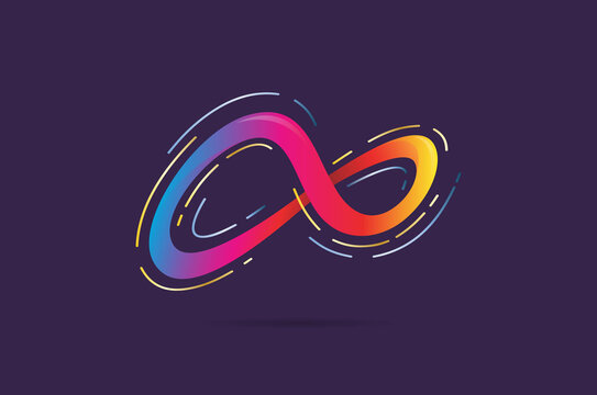 infinty logo design template	