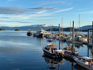 Fototapeta premium boats in the harbor