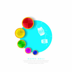 ABSTRACT ILLUSTRATION OF HOLI. HAPPY HOLI