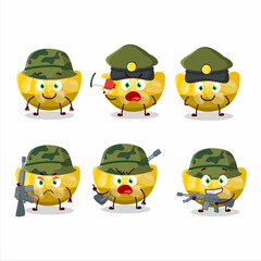A charming soldier orange gummy candy cartoon picture bring a gun machine