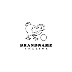 Fototapeta na wymiar dodo bird cartoon logo template icon design isolated vector illustration