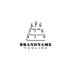 Fototapeta premium Happy Bhai Dooj, burning diya lamps lights logo cartoon icon design template isolated vector