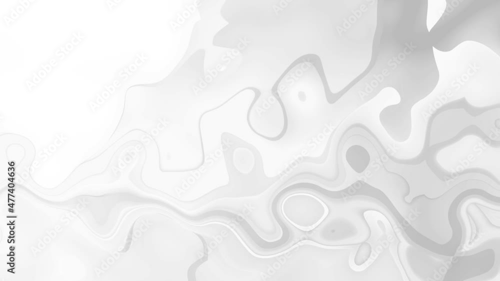 Poster white smooth glossy abstract elegant liquid animation background. seamless looping animation.