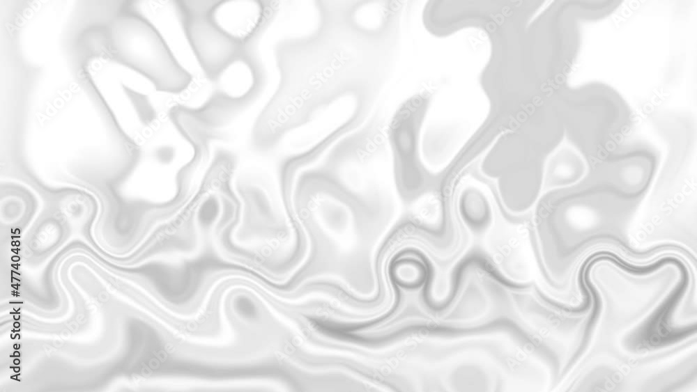 Poster white smooth glossy abstract elegant liquid animation background. seamless looping animation.