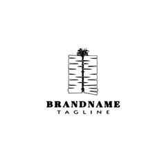 fire cracker logo cartoon icon design template black vector illustration