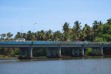 Triprayar bridge over river - Thrissur, Kerala