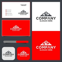 peak logo mountain icon template