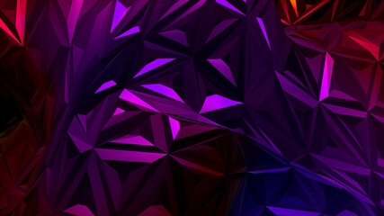 abstract dark rainbow polygon luxury geometric triangle foil mosaic gradient texture on rainbow.