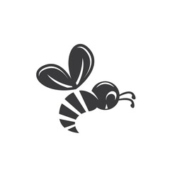 Bee vector icon illustration design