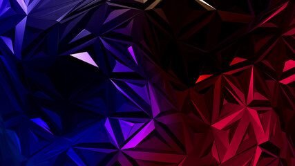 abstract dark rainbow polygon luxury geometric triangle foil mosaic gradient texture on rainbow.