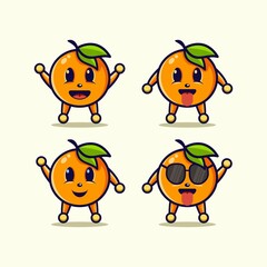 orange art logo design