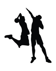 Soccer player in field silhouette vector isolated. Football player.