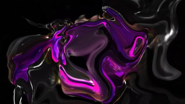 Background oily marble liquid animation, Abstract oily liquid animated 