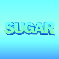 simple text effect sugar