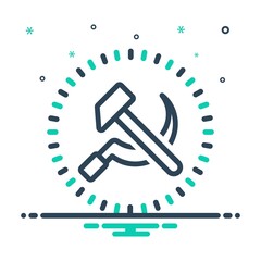 Mix icon for communist