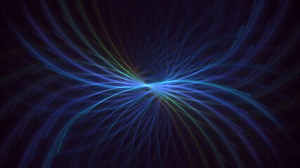 3D rendering abstract colorful fractal light background