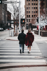people walking in the city