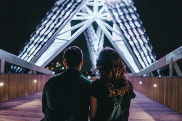 couple on the bridge