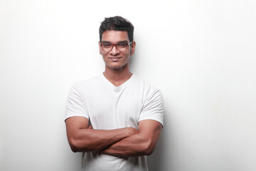 Portrait of a smiling young man of Indian ethnicity
