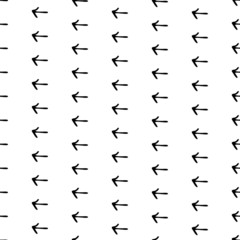 Seamless pattern with doodle arrows
