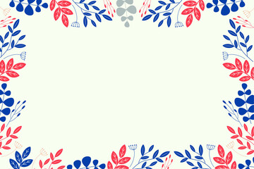 background with floral seamless pattern
