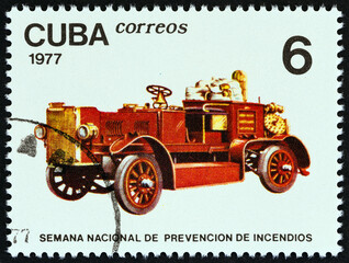 Early motor fire pump (Cuba 1977)