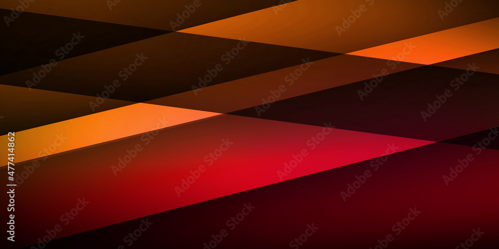 Poster red and yellow combination abstract shapes background wallpaper. new colorful gradient backdrop desi