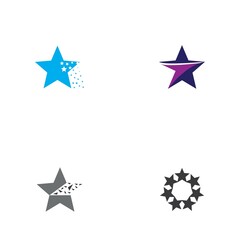 Star icon Template vector illustration design