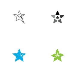 Star icon Template vector illustration design