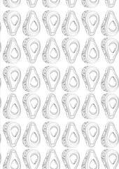 seamless pattern with avocado, vector illustration