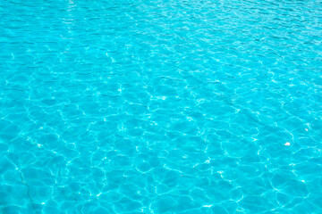 Blue pool surface, clear water ripple texture
