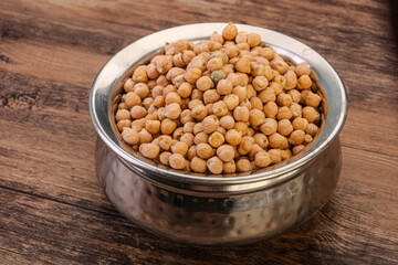 Vegan cuisine - Dry chickpea heap