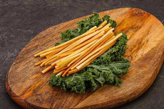 Chechel cheese sticks over board