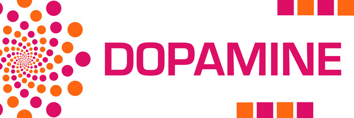 Dopamine Pink Orange Dots Horizontal
