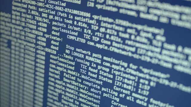 System Log Running in Console