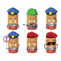A dedicated Police officer of Pencil mascot design style