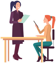 Businesspeople have project strategy planning meeting. Teamwork with business plan, creating new creative project. Meeting to discuss starting business. Colleagues discussing work in entrepreneurship