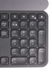 Fototapeta na wymiar Modern computer keyboard isolated on white