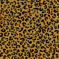 Leopard camouflage. Seamless pattern. Fabric, paper.