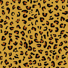 Seamless leopard pattern. Pattern for paper, fabric.