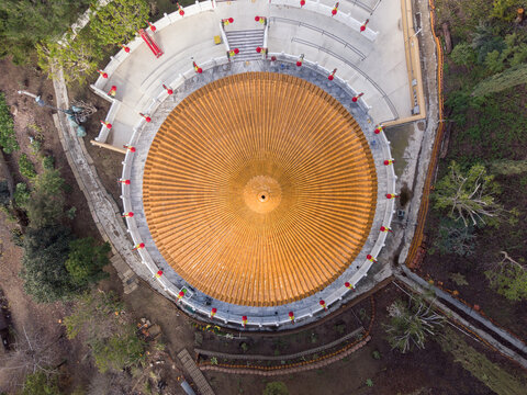 Los Angeles Temple from Above During the Day