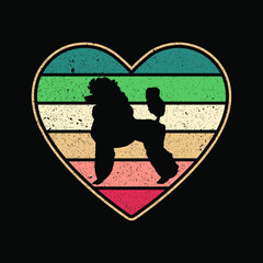 Poodle dog, valentines day, hearts, Dog, Love, Happy, Heart, valentine brand t-shirt