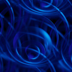 Abstract blue background. 3d illustration, 3d rendering